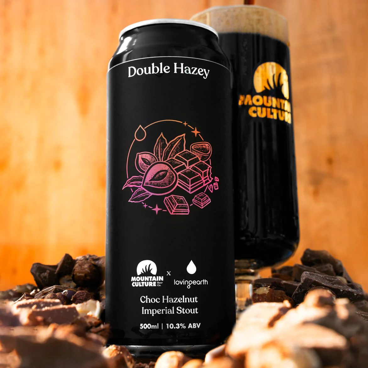 Double Hazey (x Loving Earth) - Chocolate Hazelnut Pastry Stout - Image 2