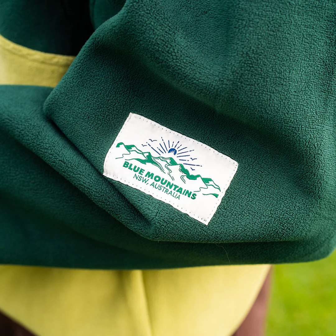Mountain Culture Retro Fleece - Green & Orange - Image 3