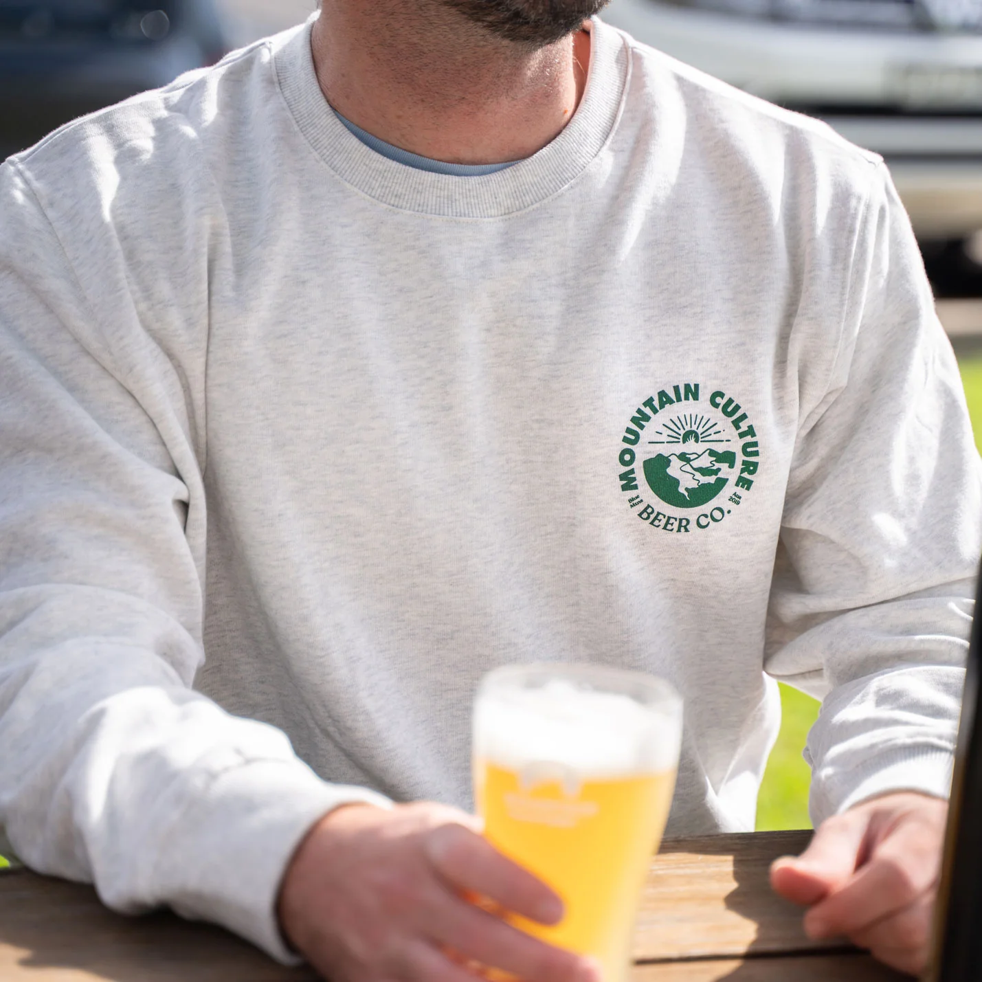 Mountain Range Sweater - Marle Grey