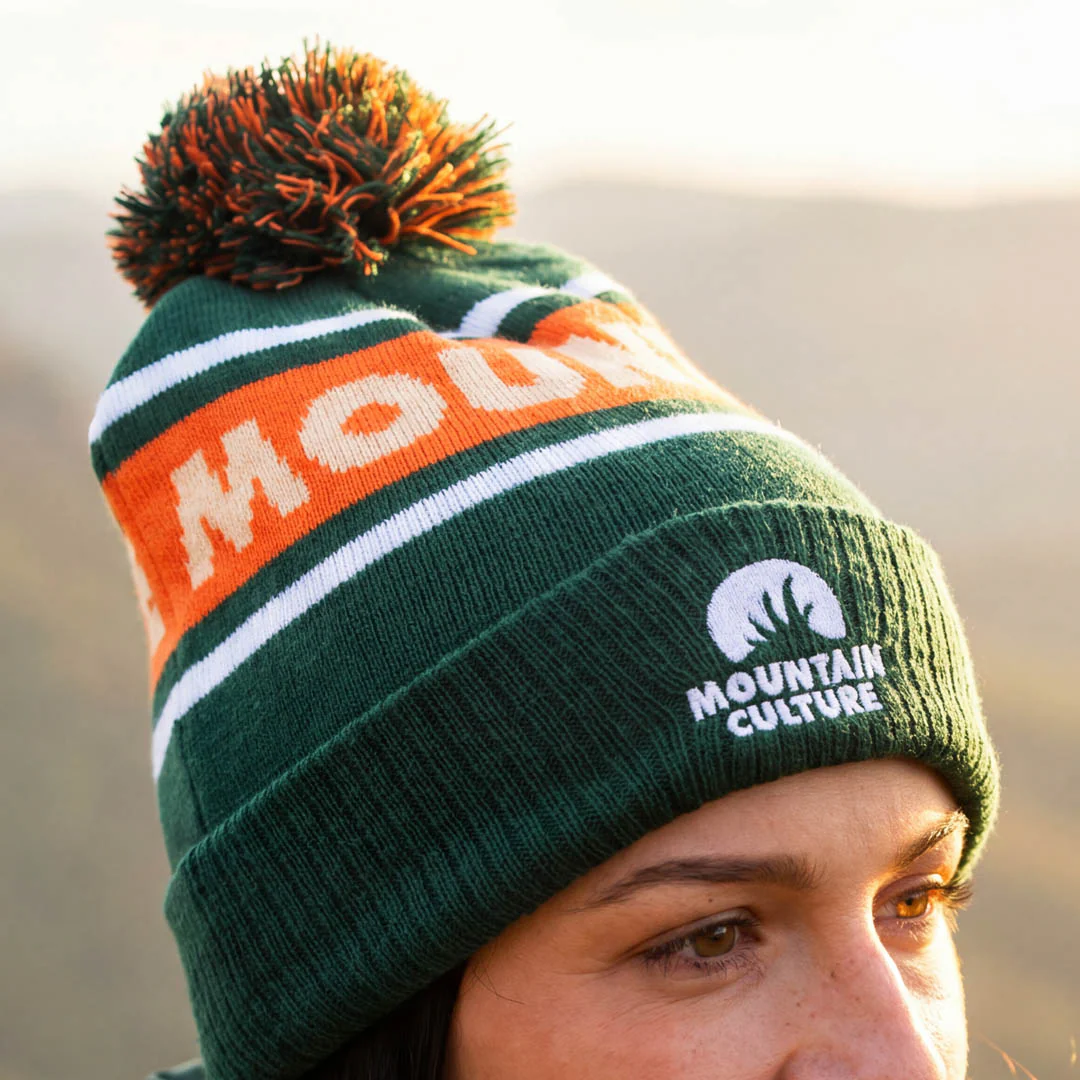 Pom Pom Beanie - Green